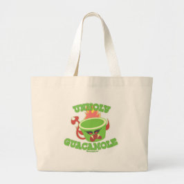 Unholy Guacamole Funny Food Humor Slogan Jumbo Stoffbeutel