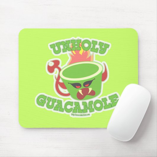 Unholy Guacamole Funny Guac Avocado Slogan Mousepad (Mit Mouse)