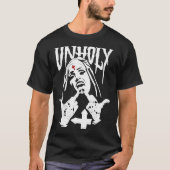 Unholy Satanic Nun Tattoos Classic T - Shirt (Vorderseite)