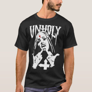 Unholy Satanic Nun Tattoos Classic T - Shirt