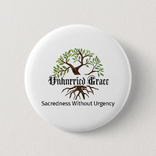 Unhurried Grace Logo-Button-Pin Button (Vorderseite)