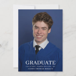 Uni 3 Foto Typografie Graduate Ankündigung