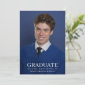 Uni 3 Foto Typografie Graduate Ankündigung (Stehend Vorderseite)