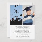 Uni 3 Foto Typografie Graduate Ankündigung (Rückseite)