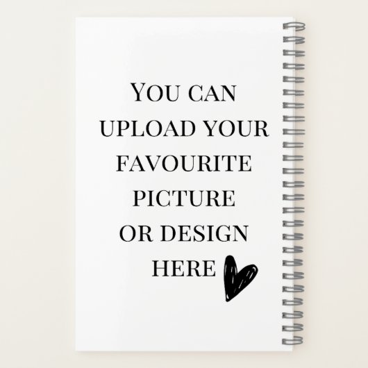 Uni 5,5 Zoll x 8,5 Zoll personalisieren Notizblock (Rückseite)