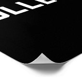 Uni 80er Party House Uni Poster (Ecke)