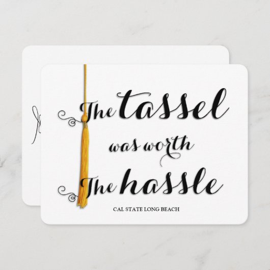 Uni/Abschluss der Universität 2015 Ankündigung (Vorne/Hinten)