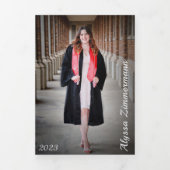 Uni-Abschluss Dreifach Einladung Ankündigung (Cover)