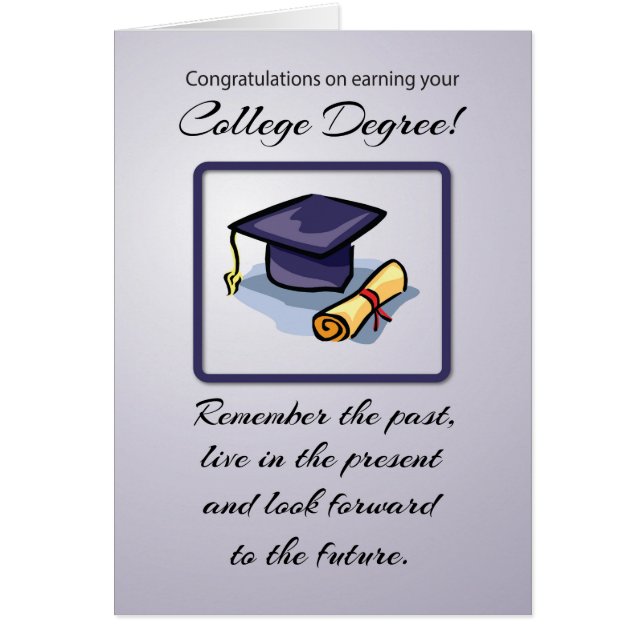 Uni-Abschluss, erinnere dich an die Vergangenheit (Vorne)