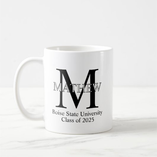 Uni-Abschluß Geschenk, Abschluss Kaffee Tasse, Gr Kaffeetasse (Links)
