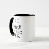 Uni-Abschluß Geschenk für sie, Bachelor von Scien Tasse (Vorderseite Links)