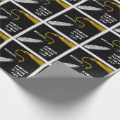 Uni-Abschluss-Geschenk Geschenkpapier (Ecke)