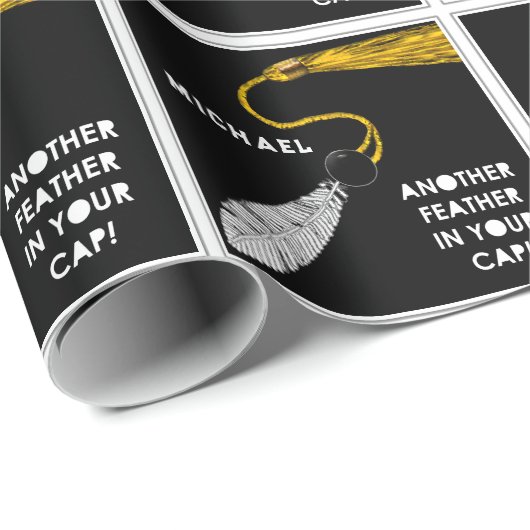 Uni-Abschluss-Geschenk Geschenkpapier (Rolleneckpunkt)