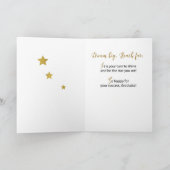 Uni-Abschluss Glückwünsche Gold und Silber Karte (Innenseite)