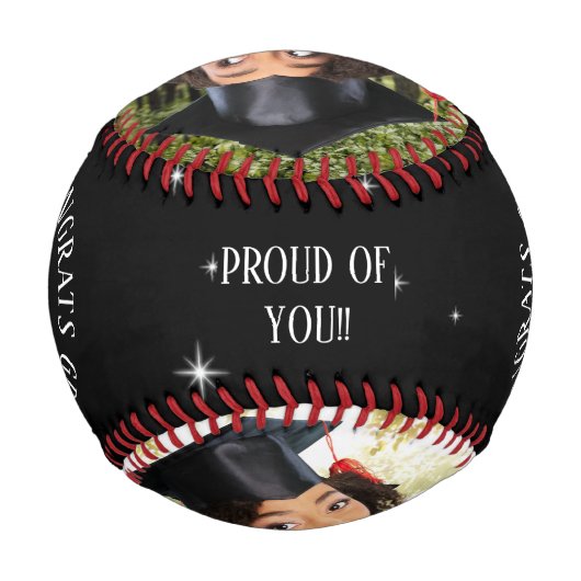 Uni-Abschluss in der Hochschule Foto Glückwunsch G Baseball (Rückseite)