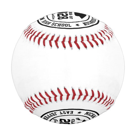 Uni Abschluss in der Sekundarstufe II Baseball (Rückseite)