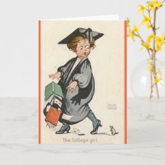 Uni-Abschluss Karte (Gelbe Blume)