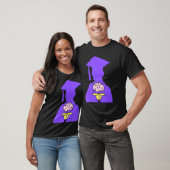 Uni-Abschluss Lila Abschluss T-Shirt (Unisex)