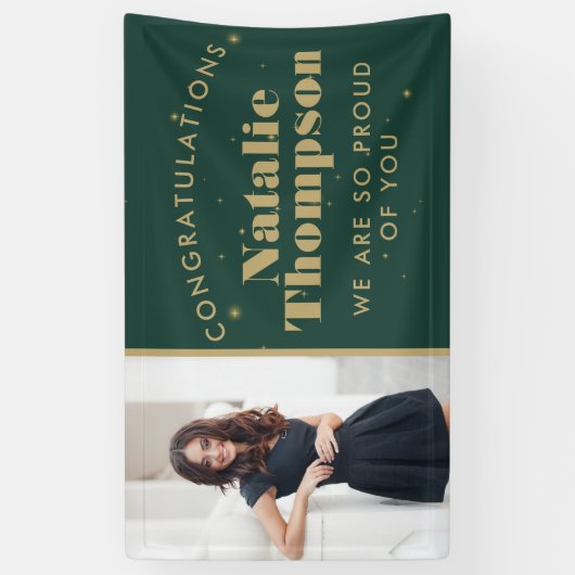 Uni-Abschluss oder Schule - maßgeschneidertes Foto Banner (Vertikal)