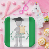 Uni-Abschluss Pappteller (Party)