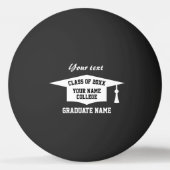 Uni-Abschluss Party Class of 2023 custom Tischtennisball (Vorderseite)