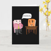 Uni Akzeptanz - junger Mann Karte (Gelbe Blume)