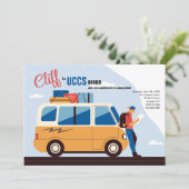 Uni an männliche Einladungen (Stehend Vorderseite)