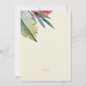 Uni an tropisches Party Einladung (Rückseite)