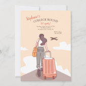 Uni an weibliche Party Einladung (Vorderseite)