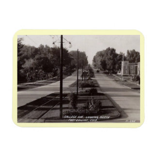 Uni Ave, Fort Collins, Colorado Vintag Magnet