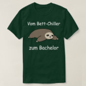 Uni Bachelor Abschluss Students Sloth Geschenk 3 T-Shirt (Design vorne)