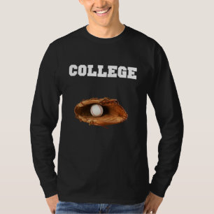 Uni Baseball ein Baseball-Handschuh und Ball T-Shirt