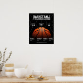 Uni Basketball Turnier, Basketball Sport Poster (Küche)