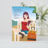 Uni - begrenzte Einladung (Stehend Vorderseite)