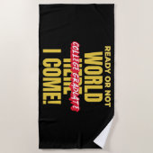 UNI - BEREIT ODER NICHT WELT STRANDTUCH (Vorderseite)