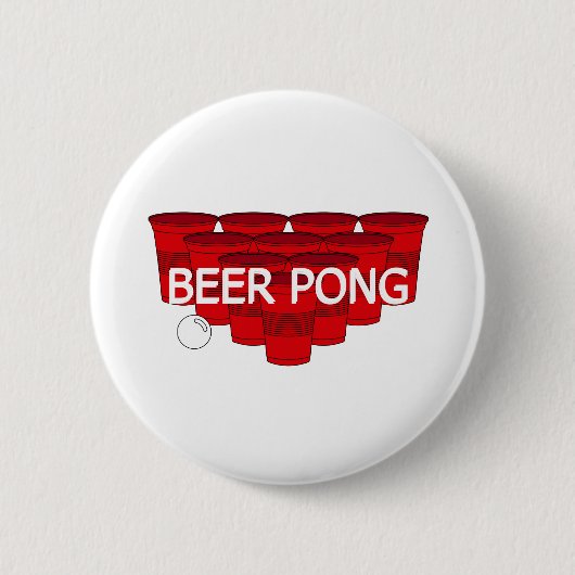 Uni Bierpong Button (Vorderseite)