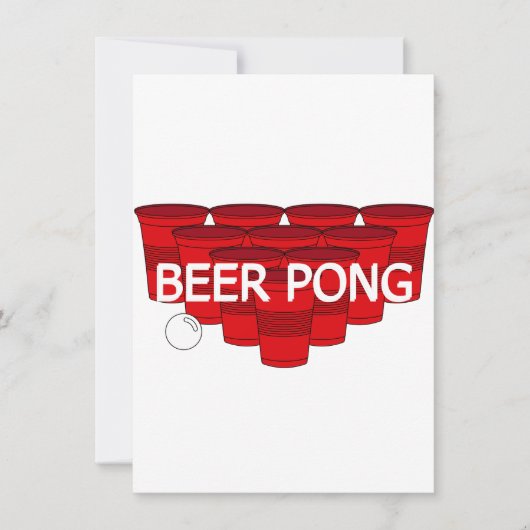 Uni Bierpong Einladung (Vorderseite)