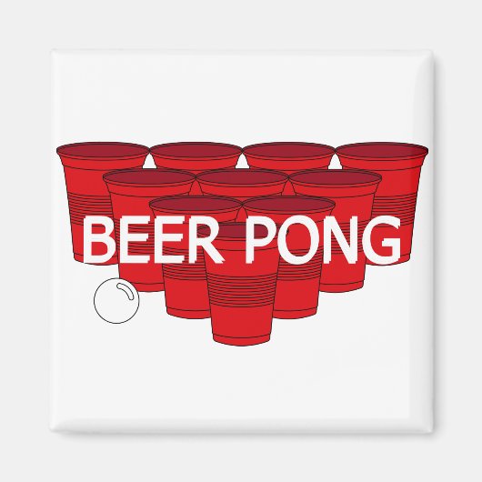 Uni Bierpong Magnet (Vorne)