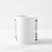 Uni Bildung Word Cloud-Muster Kaffeetasse (Mittel)