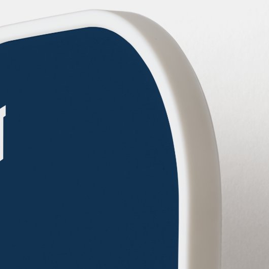 Uni Blau- und Maisgelbe Monogramm Pickleball Schläger (Linke Seite)