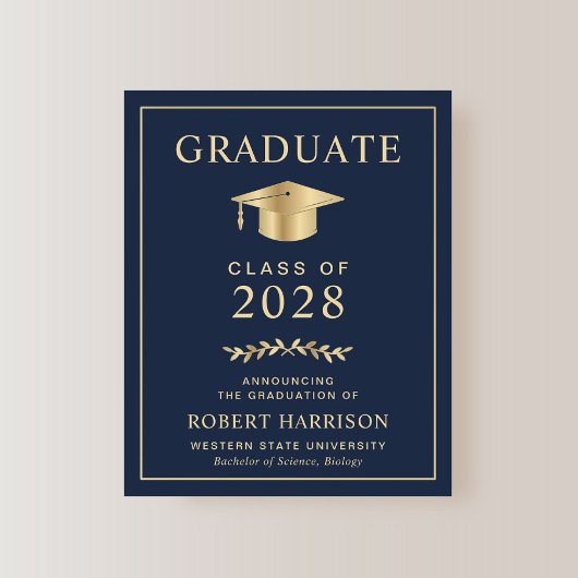 Uni Blue Gold Abschluss Ankündigung