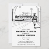 Uni Bound Football Player Abschluss Einladung (Vorderseite)