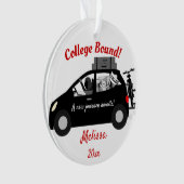 Uni Bound Girl Acrylic Ornament (Vorderseite)