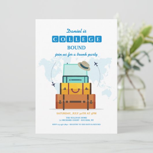 Uni Bound Male Einladung (Stehend Vorderseite)