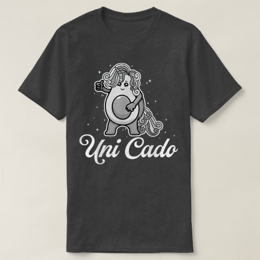 Uni Cado, Niedlich Avocado, Funny Unicorn, Guacamo T-Shirt (Design vorne)