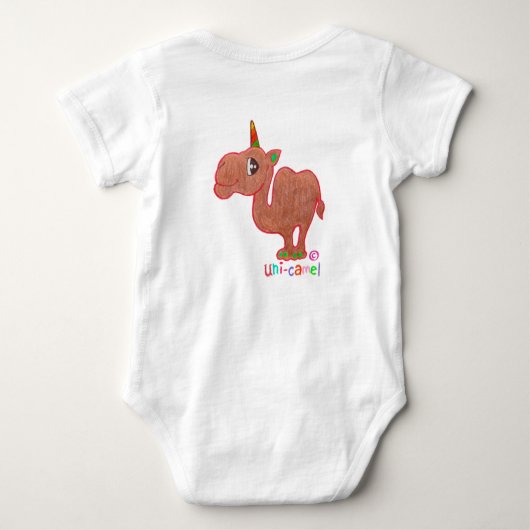 Uni-Camel One Piece Baby Strampler (Rückseite)