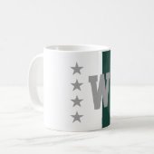 Uni Colors Hunter Green & White Kaffeetasse (Vorderseite Links)