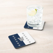 Uni Colors Navy Blue Getränkeuntersetzer (Rechte Seite)