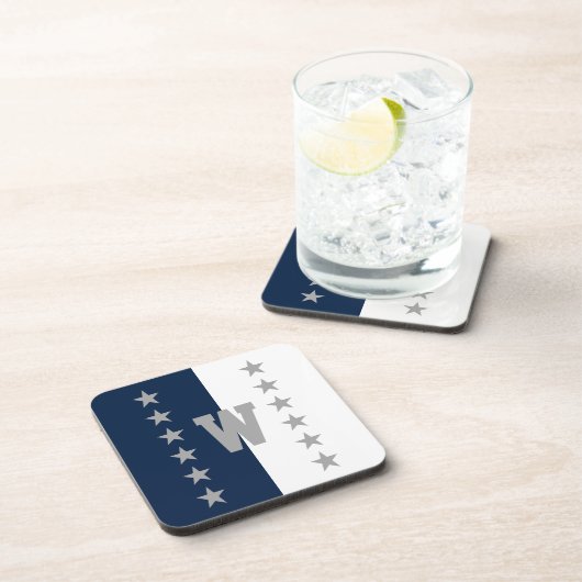 Uni Colors Navy Blue Getränkeuntersetzer (Rechte Seite)