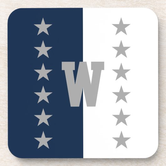 Uni Colors Navy Blue Getränkeuntersetzer (Vorderseite)